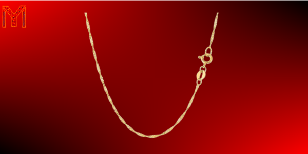 Shiny Diamond Cut Classic Singapore Chain Necklace
